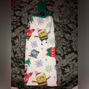 SpongeBob SquarePants Christmas Hanging Towel